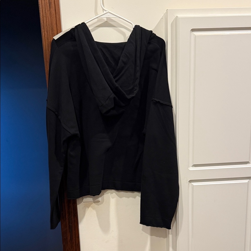 Mono B Black Hoodie with Front Pocket - Picture 4 of 6